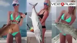 ВЕЛИКОЛЕПНО! ДЕВУШКИ ЛОВЯТ РЫБУ НЕ ХУЖЕ МУЖИКОВ