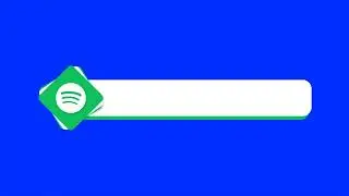 Spotify Lower Third Blue Screen | spotify green screen animation | copyright free 2022