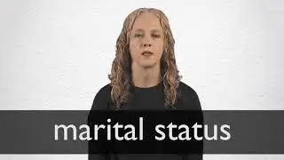 How to pronounce MARITAL STATUS in British English