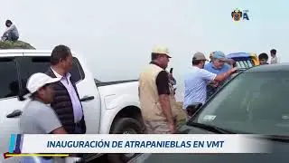 Inauguración de 40 atrapanieblas en Villa María del Triunfo