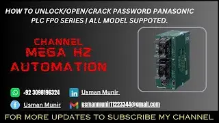 Unlock Panasonic FP0 PLC Password | FP0 Series All Models | 