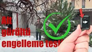 DJI Mic 2 gürültü engelleme özelliği testi