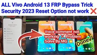 ALL Vivo Android 13 FRP ByPass New Trick 2023 | Vivo Android 13 Frp Bypass Reset Option Not Work Fix