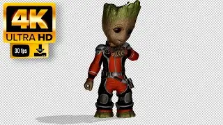 Groot in a Suit | Guardians of the Galaxy Green Screen  - Footage 4K