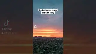 The final sunset in SoCal before Hurricane Hilary hits us ⛈️ Let’s see if it lives up to the hype