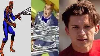 Marvel's Spiderman use webshooter in games and movies compilation including No Way Home