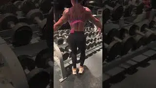 Workout and posing after