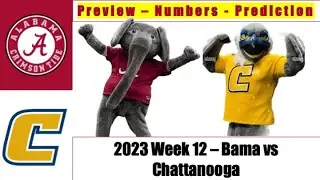 2023 Alabama Crimson Tide vs Chattanooga Mocs PREVIEW & PREDICTION