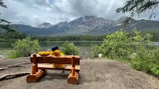 Pyramid Island Jasper National Park Alberta