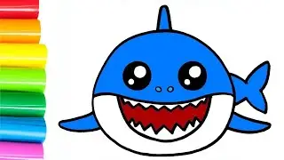 Bolalar Uchun Akula Qanday Chizish Mumkin . How to Draw a Shark?