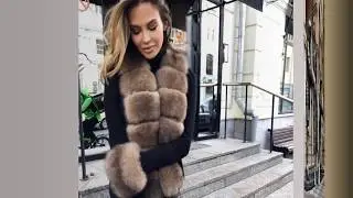 Кардиганы с мехом аукционного песца