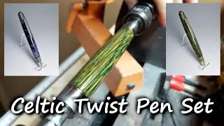 Did lacquer friction polish work? | Celtic Twist Pen Set | Green Tiger Oak and Purple Buckeye Burl