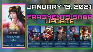 [ OFFICIAL LEAKED ] FRAGMENTS SHOP UPDATE JANUARY 13 2021 | MLBB
