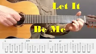 Let It Be Me - The Everly Brothers - Fingerstyle guitar with tabs