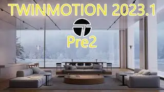 Exploring Twinmotion 2023.1 Pre2 Path Tracer: Rendering an Indoor Daylight Scene @twinmotion