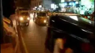Crossing the streets of India at night