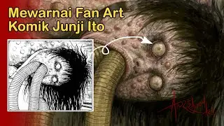Junji Ito Fan Art Rendering Illustration-Digital Painting Photoshop