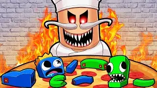 Rainbow Friends TRAPPED inside PAPA'S PIZZERIA! (Roblox)