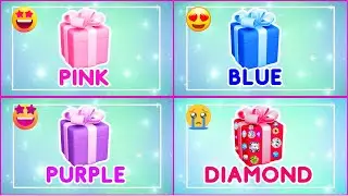 Choose Your Gift.. 4 Giftbox challenge Pink, Blue, Purple or Diamond