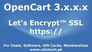 How to install Let's Encrypt SSL for OpenCart - https:// - Secure Domain