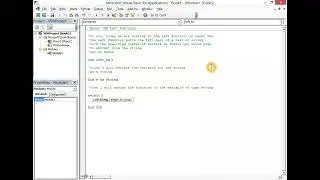 Excel VBA Left String Text Function Excel Programming
