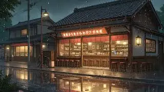 Kyoto Rooftop Golden Horizon Lofi Beats | Calm Ambience for Study