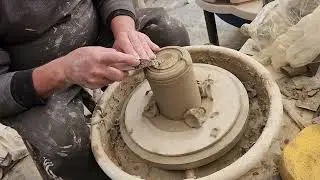 How to trim pots on a pottery wheel