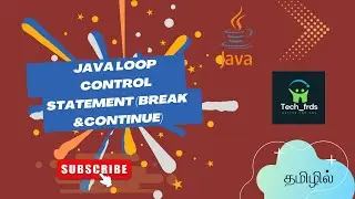 Break & Continue in Java|Java Loop Control Statement|Tech_frds #break #continue #loopcontrolsatement