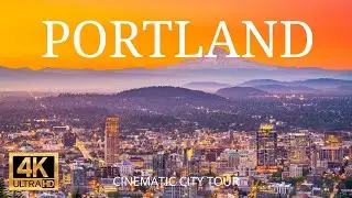 Portland, Oregon, USA 4K Cinematic City Tour | Flying Over Portland | Portland Skyline