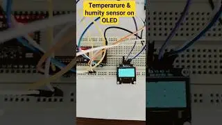 DHT11 and OLED on #ESP32s, #oled NodeMCU32