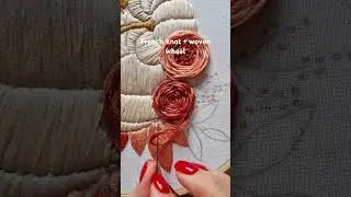 Beautiful flower embroidery #embroidery #handembroidery #handmade #stitch #art #craft #flowers