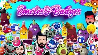 Emotes and Badges on Fiverr Twitch Overlay Package