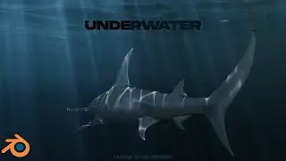 Shark Render made in Blender | Underwater scene in Blender