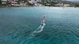 Vasiliki, Lefkada (GREECE) - WING FOIL and WINDSURF paradise  | Drone DJI Mavic Air 2S | 4K