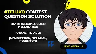 Mastering Pascal's Triangle: Iteration, Memoization, and Recursion | @Telusko Contest Entry