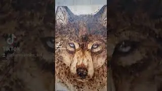 WOODBURNING Art  Wolf  | выжигание по дереву Волк 🔥Искусство