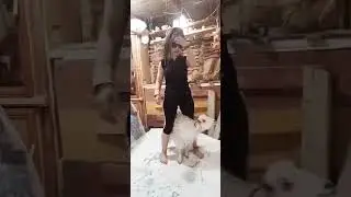 Lady slaughter goat part 1