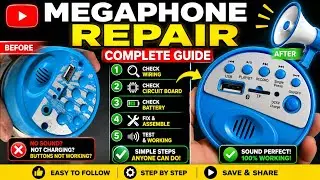 battery megaphone 📣 repair kaise kare