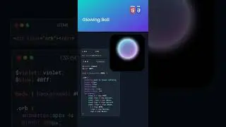 Glowing ball using of html and css