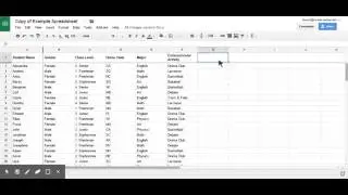Google Sheets - Insert a column or row