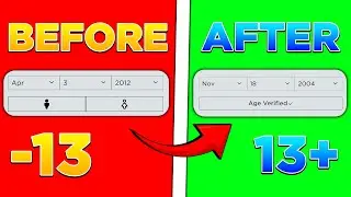 How To Change Your AGE if you're UNDER 13 on ROBLOX! (Change Birthday in ROBLOX)