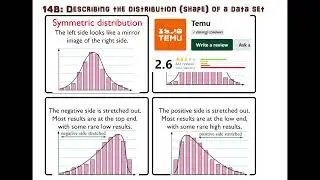 14B   Describing the distribution shape of a data set