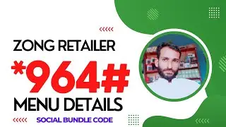 How To Activate Zong Monthly Social Packages Retailer Sim 964 Menu To Customer Number Details 2022