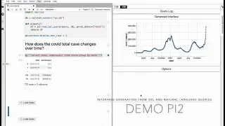 Demo PI2: Generate Visualization Interfaces from Natural Language Queries or SQL Analyses