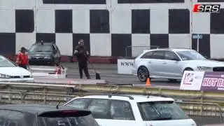 GTI International 2015 - MRC C7 RS6 (10.57) vs MRC Golf 7R (11.38) 1/4 mile
