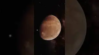 Asteroid Passing Over Planet Mars