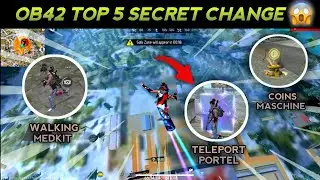 OB42 TOP 5 SECRET CHANGE 😳| YOU DON'T KNOW ABOUT 🤔 #freefire #advanceserver