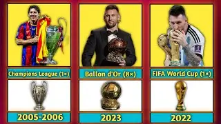 🏆 Lionel Messi's Career All Trophies And Awards 2023 #ballondor #lionelmessi #messi