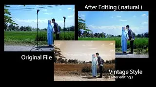 Editing Photo Use Adobe Photoshop Tutorial - Vintage Style