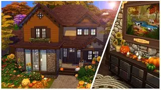 AUTUMNAL SUBURBAN || Simsie Shell Challenge || The Sims 4: Speed Build
